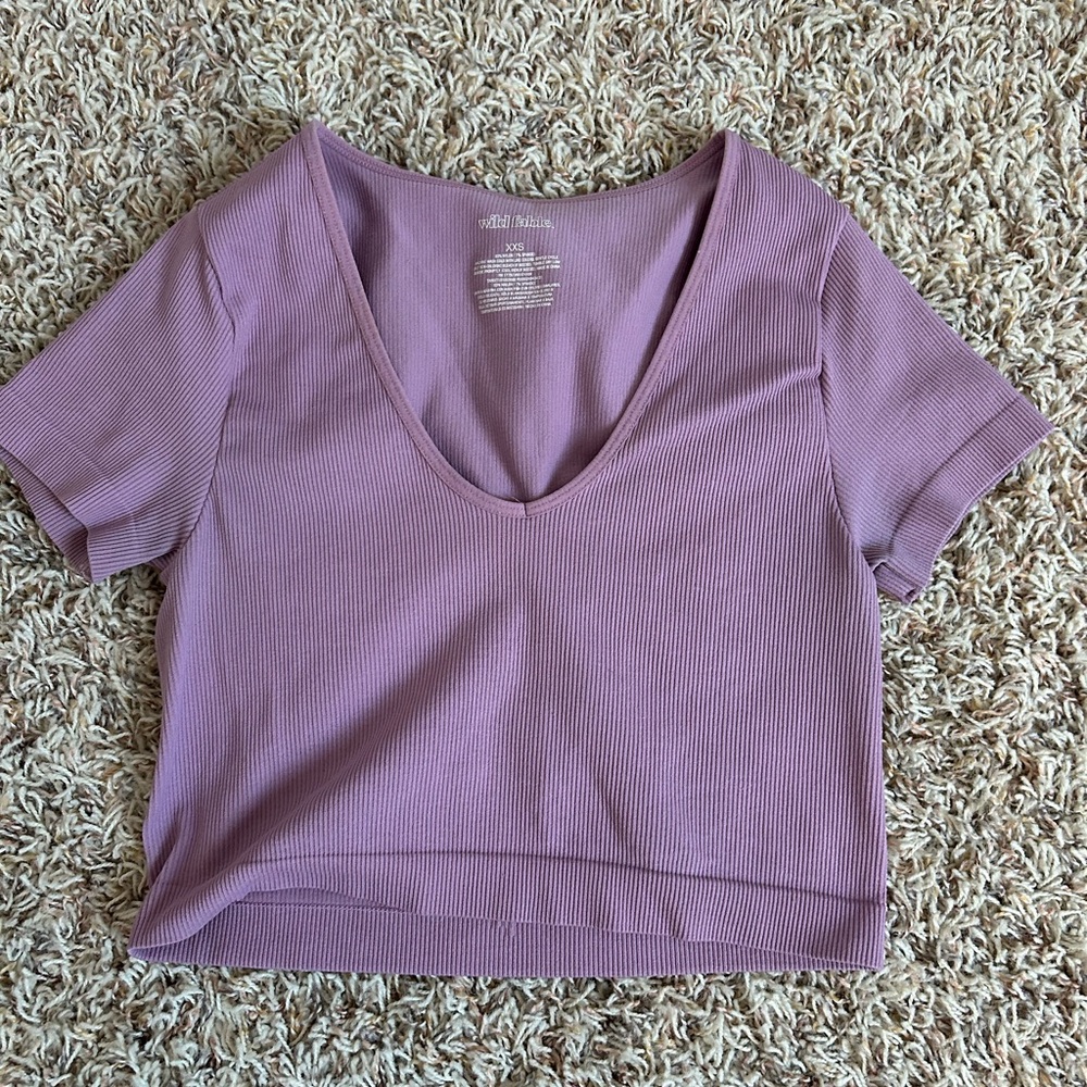 Wild Fable Ribbed Crop Top